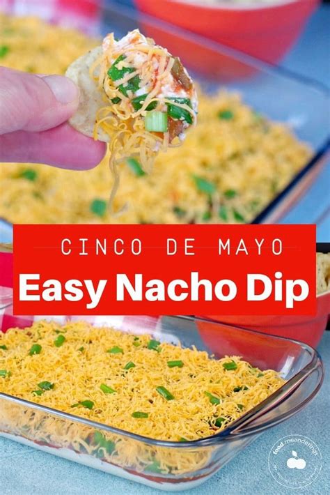 Easy Layered Nacho Dip | game day dip- Food Meanderings