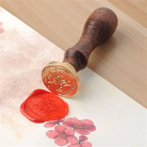 Sealing Wax Classic Wax Seal Stamp Retro Wood Scrapbooking Stamp DIY Post Decorative-in Stamps ...