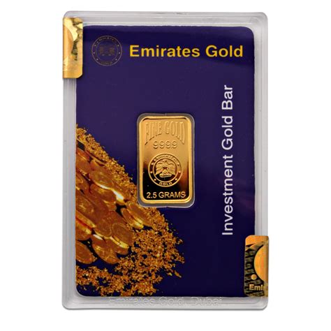 Emirates Gold 2.5 gram Fine Gold Bullion Bar | Emirate Gold Bars