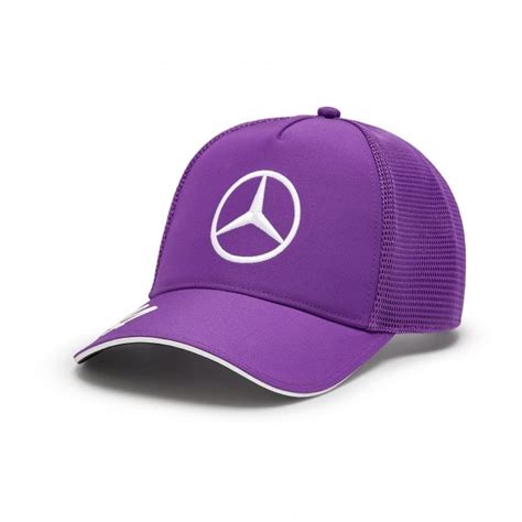 Mercedes AMG Petronas F1 Lewis Hamiilton Driver Trucker Cap Purple 2024 - Clothing from 195 MPH UK
