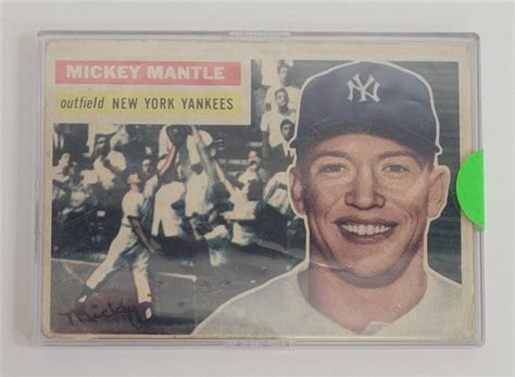 Lot Detail - Mickey Mantle 1956 Topps #135 Baseball Card