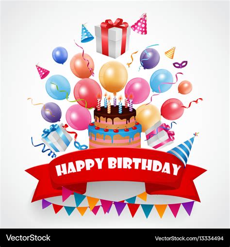 Birthday celebration background Royalty Free Vector Image