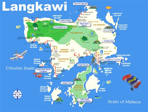 Langkawi tourist map