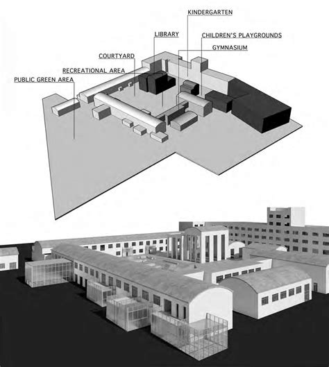 The industrial complex is composed of numerous buildings, originally ...