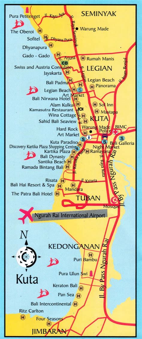 DESNANTANA JOURNEY: KUTA SEMINYAK LEGIAN BEACH MAPS