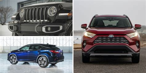 Want a crossover or SUV with sippy-cup fuel economy? Try these hybrids from Toyota, Jeep, Audi ...