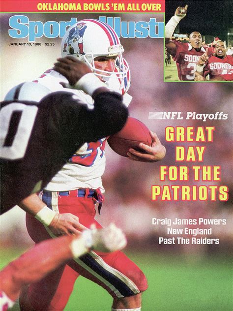 Great Day For The Patriots 1986 Nfl Playoffs Sports Illustrated Cover ...