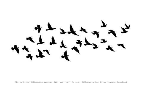 Birds Silhouettes, Birds Clipart, Birds Svg, Bird Silhouette Clip Art ...