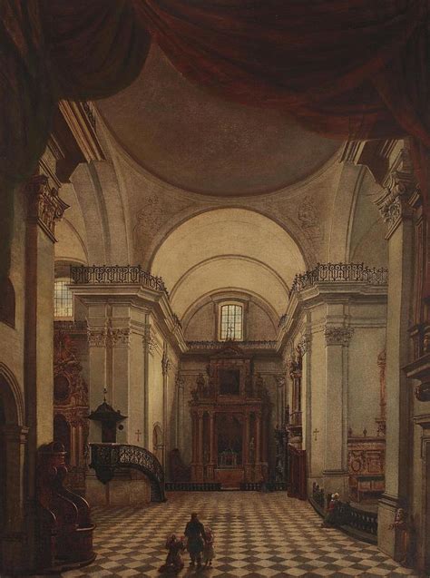 Interior of the Holy Cross Church in Warsaw Painting by MarcinZaleski | Fine Art America