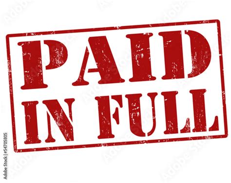 "Paid in full stamp" Stock image and royalty-free vector files on Fotolia.com - Pic 54705805