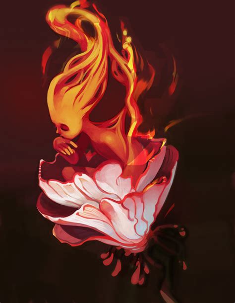 Fire Flower by CasCanete on DeviantArt