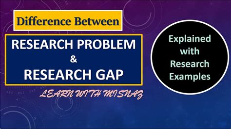 Research Gap vs Research Problem |what is research Gap | |What is Research Problem| - YouTube