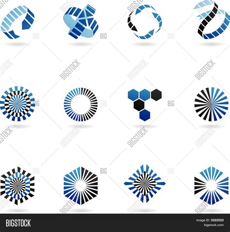 Blue Arrow Icons Vector & Photo (Free Trial) | Bigstock