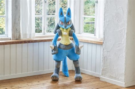 That Life-Size Lucario Plush Is Finally Available In The UK – Knowledge ...