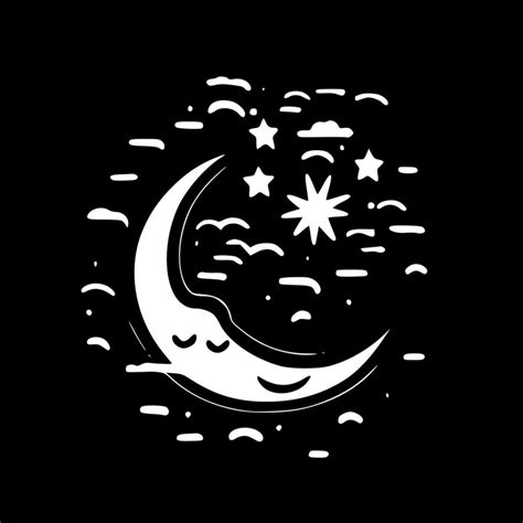 Celestial, Black and White Vector illustration 23593538 Vector Art at Vecteezy