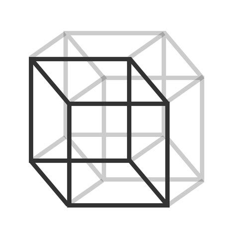 How to draw a 4D hypercube - wetware engineering