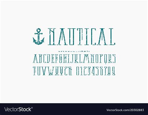 Nautical font