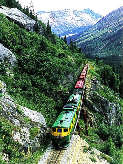 White Pass and Yukon Route, Alaska,USA: - PixoHub | Scenic train rides ...