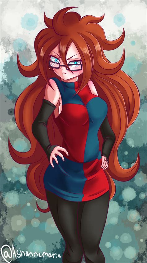 Ash Harvelle - some android 21 fanart! cant wait till this game...