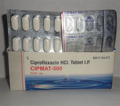 Ciprofloxacin 500 mg at best price in Vadodara by Matish Healthcare ...