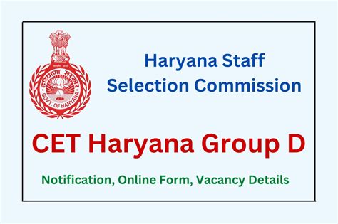 Haryana CET - Group D Online Form (06-07-2023)