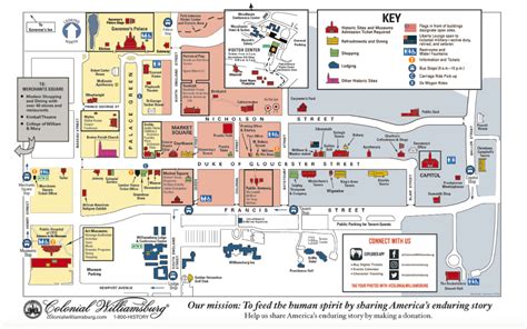 Map Of Colonial Williamsburg Va