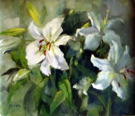 Oils - STUNNING PAINTING OF ST JOSEPH'S LILIES was sold for R2,500.00 ...