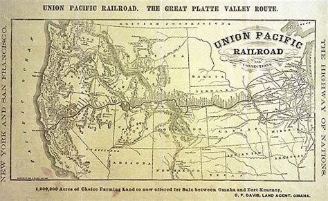 Union Pacific Railroad History Map - Tour Map