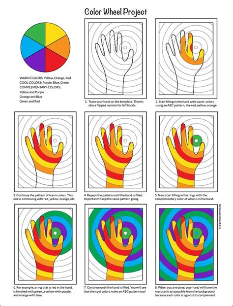 Color Wheel Project to Teach Color Theory in Elementary Art Color ...