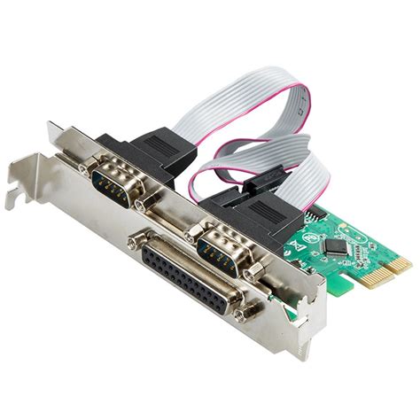 HOT 2Port RS 232 Serial Port +1 DB25 Printer Parallel Port Pci E Pci Card Adapter XR-in Add On ...