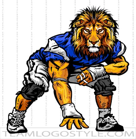 Lions Football Logo | Vector Format | AI JPG EPS PNG