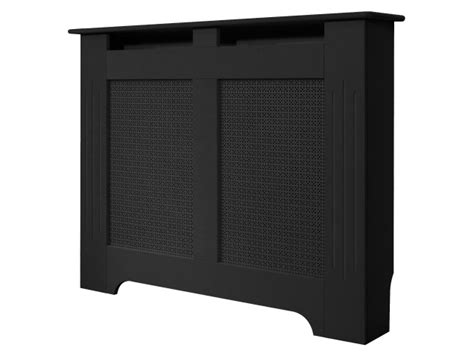 The Burford Radiator Cover in Black, 1200mm | Fireplace World