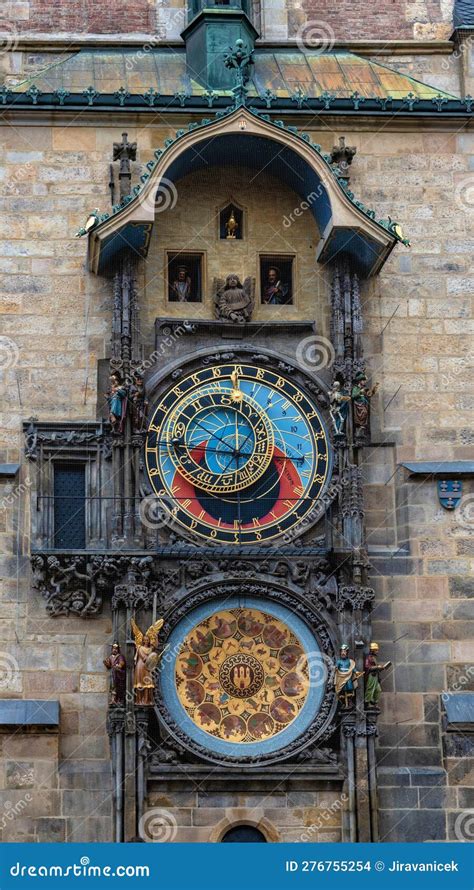 The Old Town Clock (Prague Astronomical Clock) in Prague (Praha) - Czech Republic Stock Photo ...