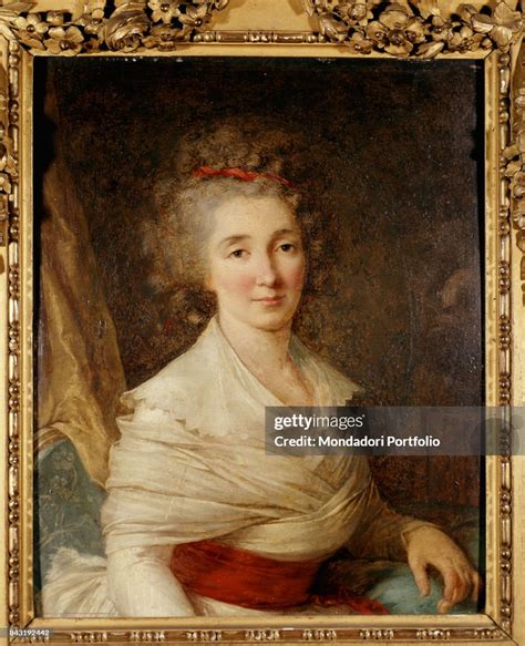 A painting of French marchioness, Adrienne de La Fayette , circa 1790 ...