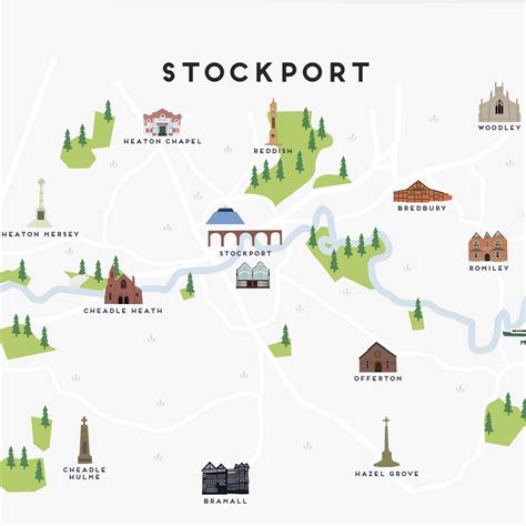 Stockport County Map