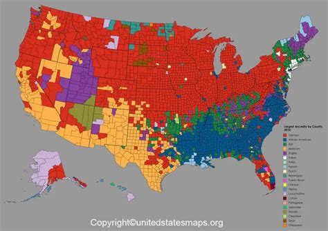 US Ethnicity Map | Ethnicity Map of USA [United States]