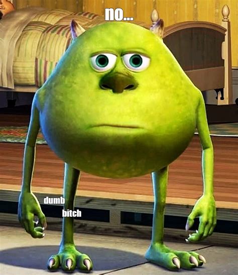 Create comics meme "Mike wazowski with 2 eyes, Mike wazowski meme 2019 ...