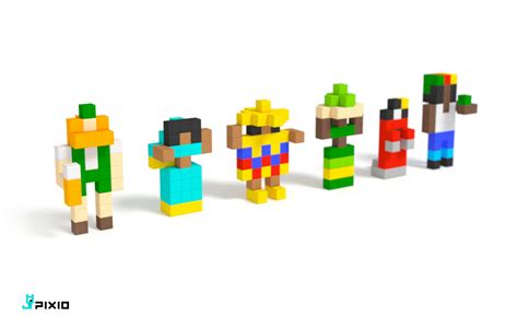 PIXIO | Pixel art, People figures, Minecraft characters