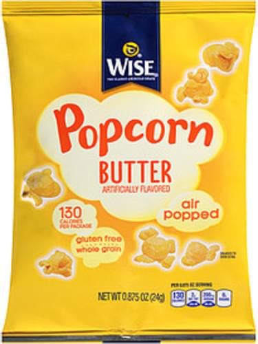 Wise Butter Wise Butter Popcorn - 0, Nutrition Information | Innit