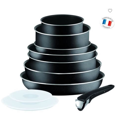 TEFAL SET 10P INGENIO ESSENTIAL NOIR