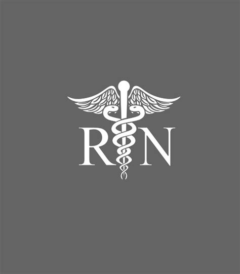 Registered Nurse RN Caduceus Nursing Medical Symbol Logo Digital Art by ...