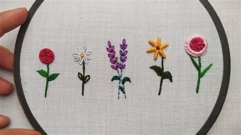 Hand Embroidered Flowers | Best Flower Site