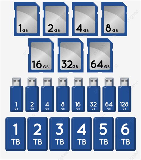 Memory Storage Gigabyte, Isolated, Digital, Illustrated PNG Transparent ...