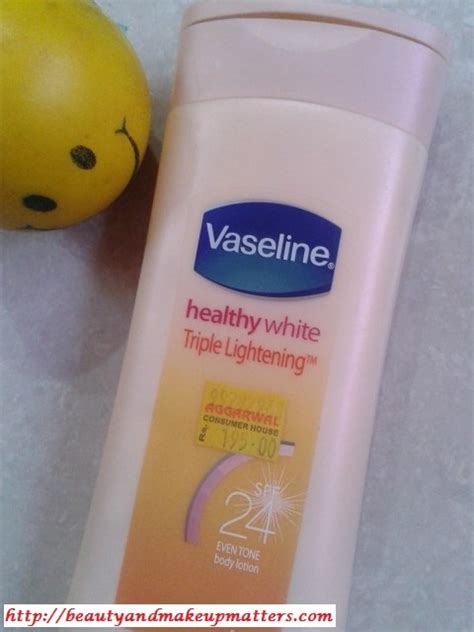 Vaseline Healthy White Triple Whitening – SPF 24 Body Lotion Review, Swatches - Beauty, Fashion ...