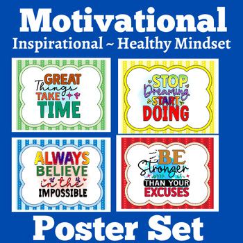 Motivational Poster Posters | Quotes | Inspirational Bulletin Board Printables