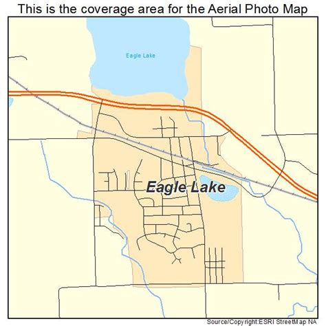 Aerial Photography Map of Eagle Lake, MN Minnesota