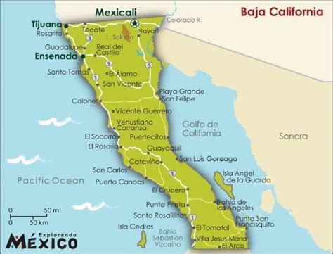 The map shown above for Baja California may need to be updated from time to time. Description ...