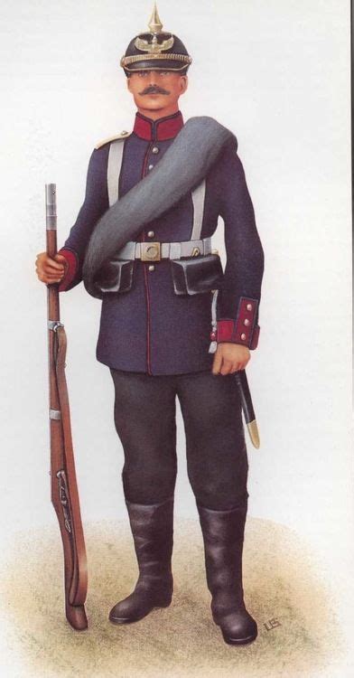 German Line Infantry, c. 1870. | Military uniform, Century uniforms, German uniforms