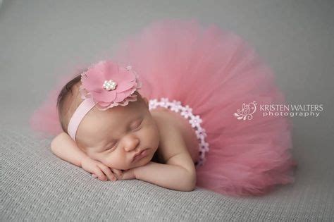 Dusty Rose Baby Girl Tutu Set with Lace Headband, Newborn Photography, Photo Prop, Baby Girls ...