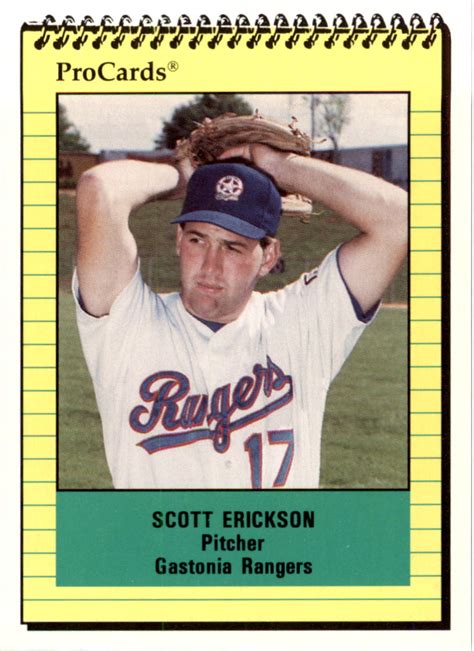 Scott Francis Erickson Baseball Price Guide | Scott Francis Erickson Trading Card Value – Beckett